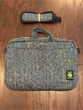 NEW Dime Bags Side Hustler 17" Blue/Gray “Glass” Hempster Padded Laptop Sleeve